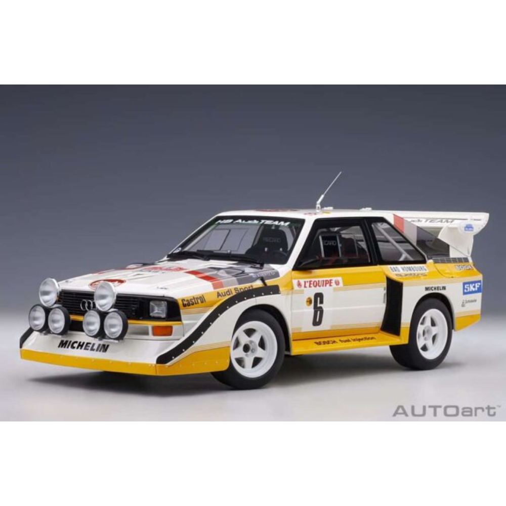 AUTOart 1/18 – Audi Quattro Sport S1 #6 Rallye Monte-Carlo 1986 – Mikkola/Hertz