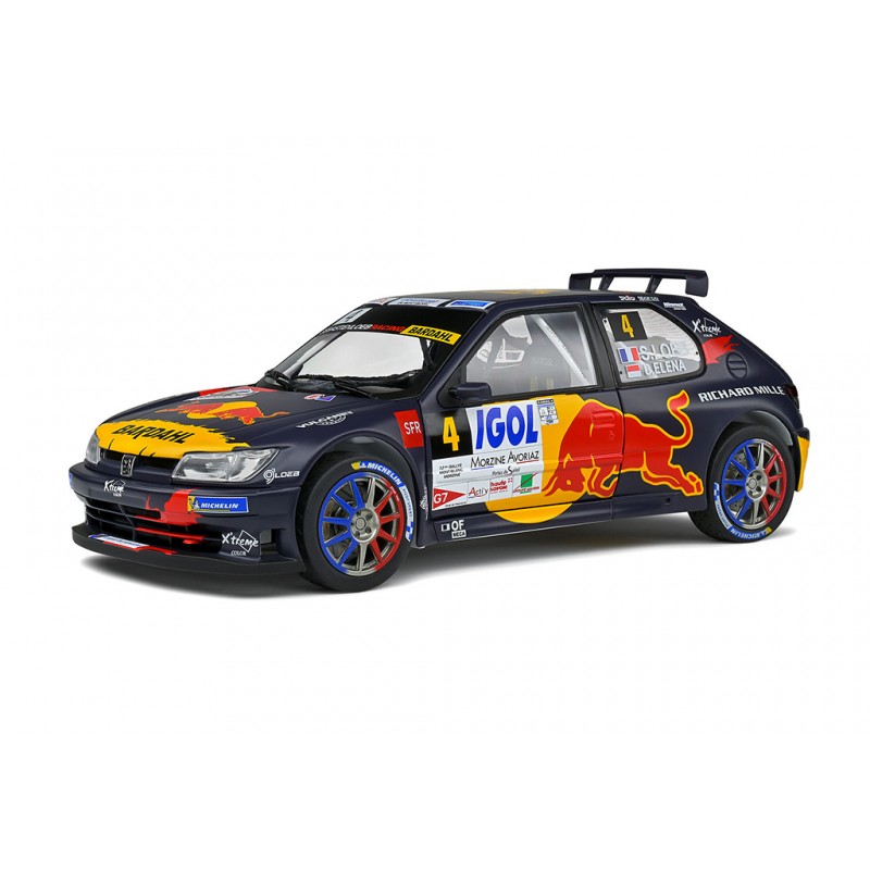 Solido 1/18 – Peugeot 306 Maxi 4 Rallye du Mont Blanc 2021 Sébastien Loeb - Daniel Elena
