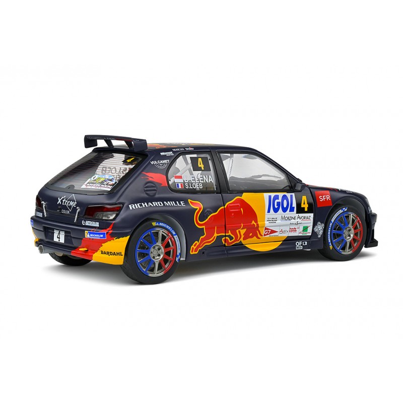 Solido 1/18 – Peugeot 306 Maxi 4 Rallye du Mont Blanc 2021 Sébastien Loeb - Daniel Elena