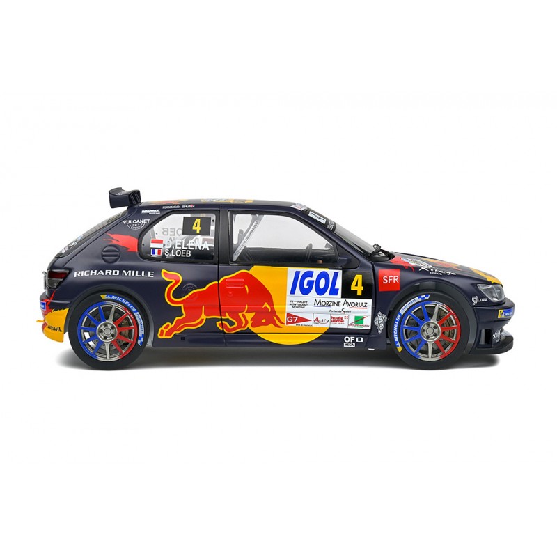 Solido 1/18 – Peugeot 306 Maxi 4 Rallye du Mont Blanc 2021 Sébastien Loeb - Daniel Elena